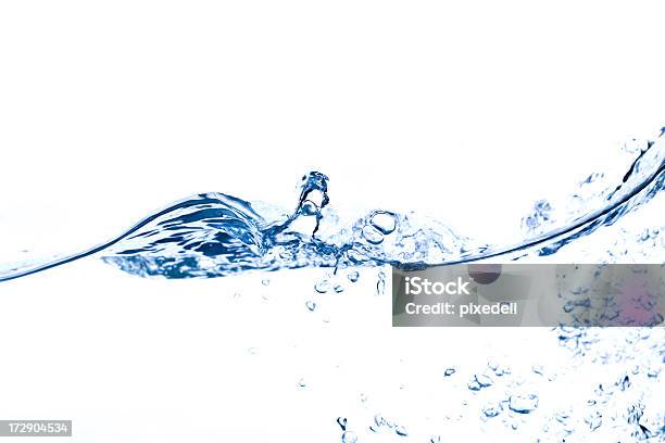 Salpicaduras De Agua Azul De Ondas Y De Ondas Foto de stock y más banco de imágenes de Agua - Agua, Abstracto, Agua potable