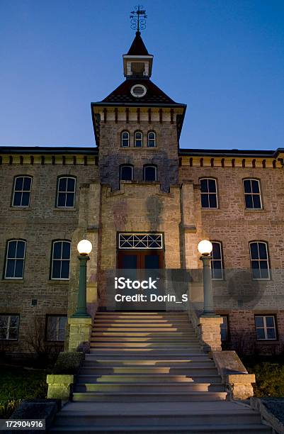 Building At Dusk Stock Photo - Download Image Now - Waterloo - Iowa, Kitchener - Ontario, Ontario - Canada