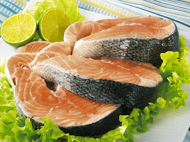 Salmon stock photo