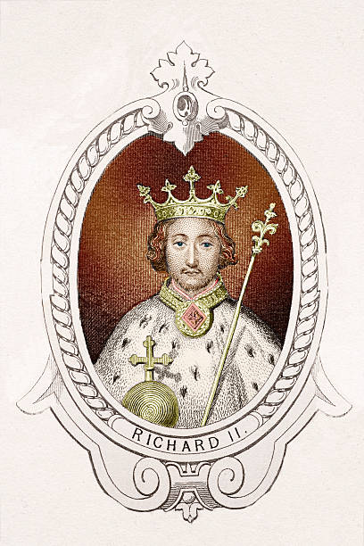 King Richard II King Richard II of England reigned from 1377 to 1399.  He was the son of Edward the Black Prince, and he came to the throne as a child of 10 when his grandfather King Edward III died.  Richard's autocratic ways made him unpopular with his nobles and he was usurped by Henry Bolingbroke.  He was imprisoned in Pontefract Castle and was murdered in 1400. autocratic leadership stock illustrations