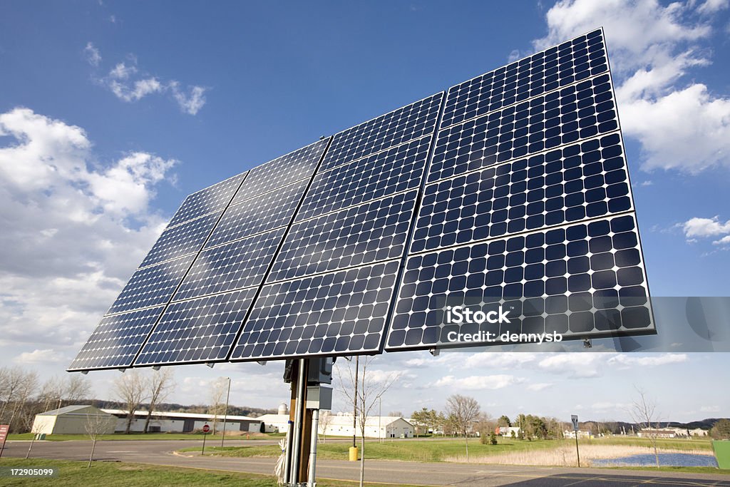 Panneaux d'énergie solaire - Photo de Abstrait libre de droits