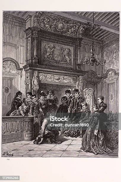 Vetores de Sancho E A Duquesa e mais imagens de Castelo - Castelo, Dentro, Gustave Doré