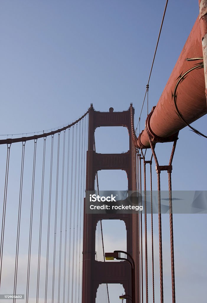 Golden Gate Bridge Support A support cable from the Golden Gate Bridge in San Francisco, California. Abstract Stock Photo