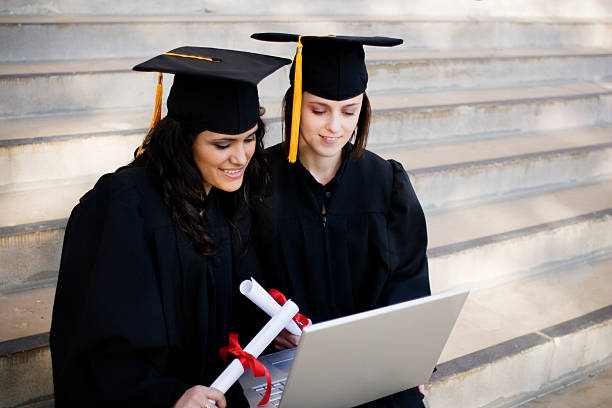 deinen grad-online - online degree stock-fotos und bilder