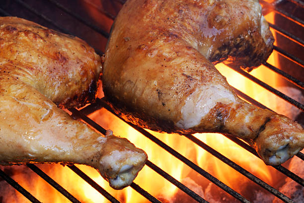 Grilling chicken wings - Barbecue