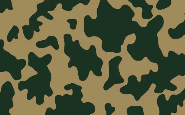 Vector illustration of Military camouflage seamless pattern, Vector illustration