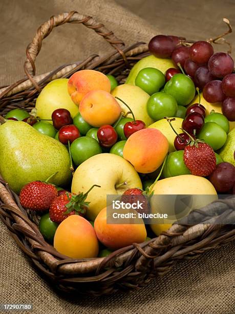 Fruit Basket Stock Photo - Download Image Now - Antioxidant, Apple - Fruit, Apricot