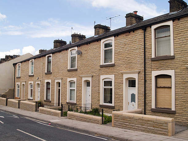 istock Stone terraced houses in Northern England, 172907518