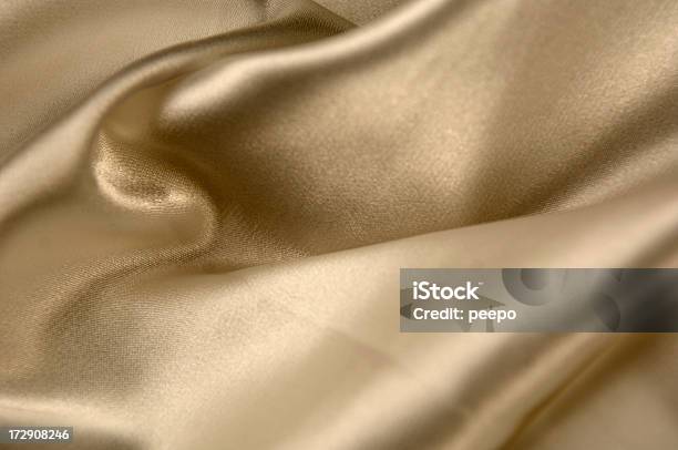 Série De Tecido De Cetim - Fotografias de stock e mais imagens de Dourado - Cores - Dourado - Cores, Seda, Cetim