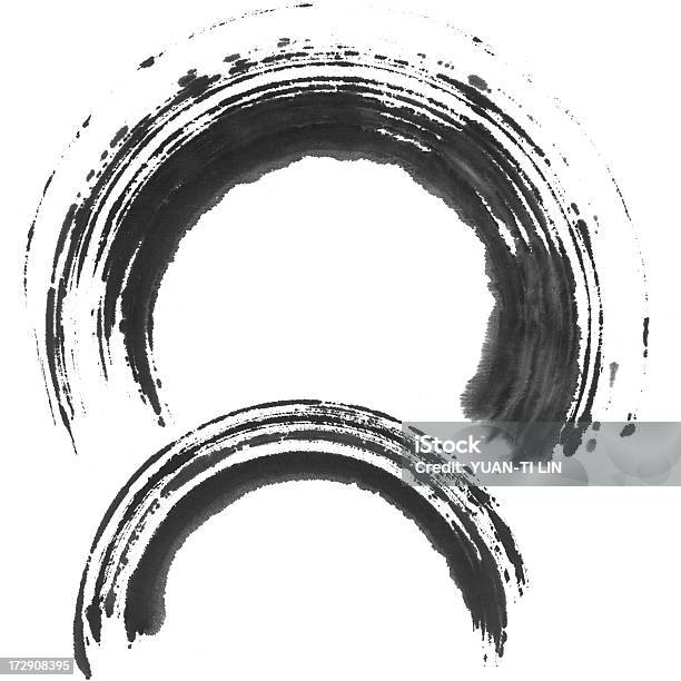 Pittura Di Circonferenza - Fotografie stock e altre immagini di Enso - Enso, Inchiostro, Arte