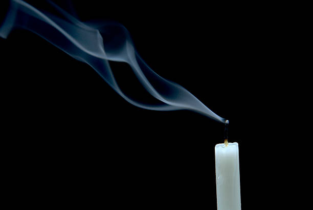 White Candle stock photo