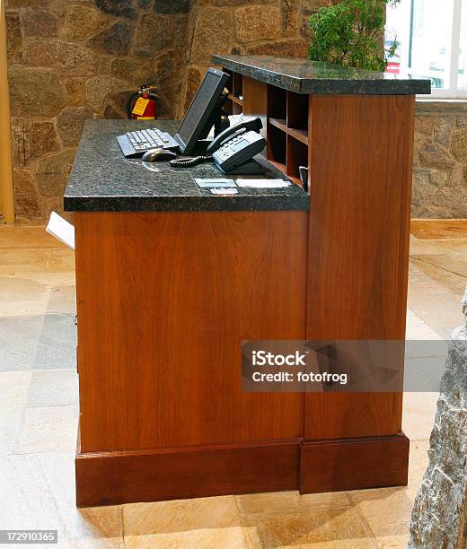 Hotel Valet Desk Stock Photo - Download Image Now - Business, Business Travel, Carpentry