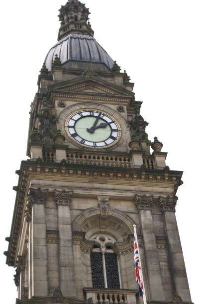 The town hall clock in Bolton, Manchester