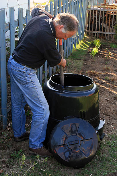 istock Senior Man Composting and Gardening at Home 172911113