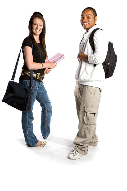 istock teenage students: friendly smiles from a pair of school friends 172911229