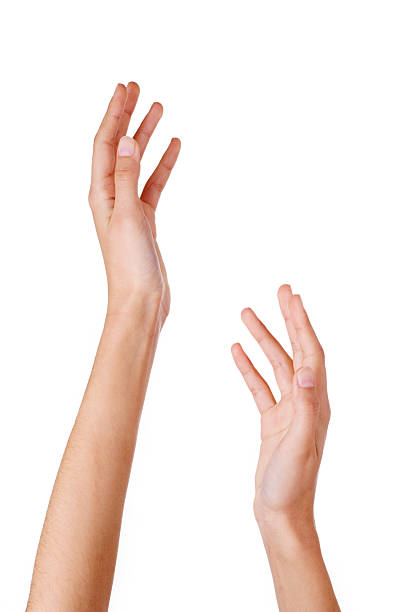 close -up of 女性の手 - human hand reaching human arm gripping ストックフォトと画像