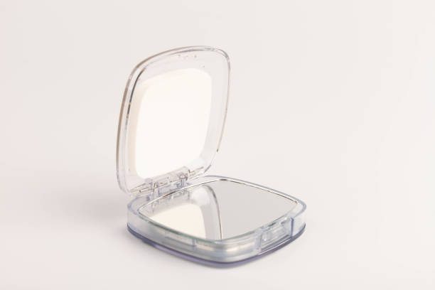 istock Cosmetic mirror on a white background. Space for text. 1729115181