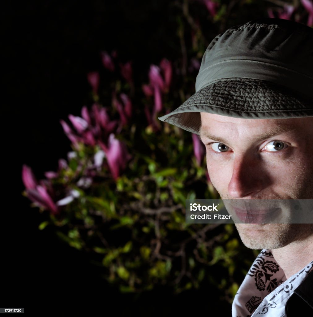 hunter, golfer, fisherman portrait "hunter, golfer, fisherman portrait, magnolia in the background..." Adult Stock Photo