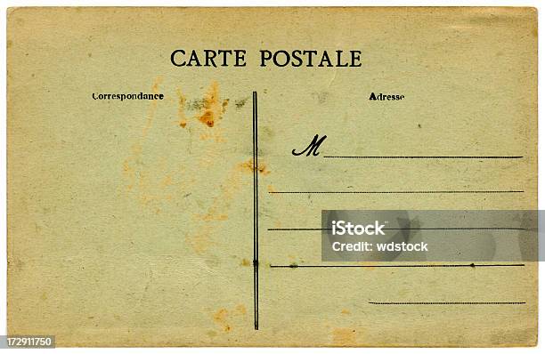 Photo libre de droit de Carte Postale Vintage Vide banque d'images et plus d'images libres de droit de Carte postale - Carte postale, Antiquités, Communication