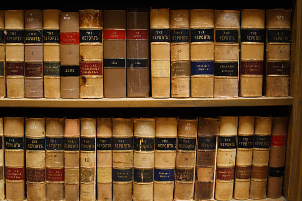 istock 19th Century Law Books on shelves 172911914
