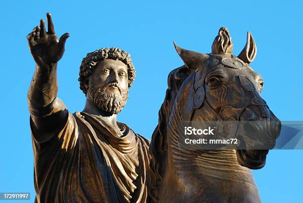 Equestrian Statue Von Marcus Aurelius Stockfoto und mehr Bilder von Marcus Aurelius - Marcus Aurelius, Rom - Italien, Architektur