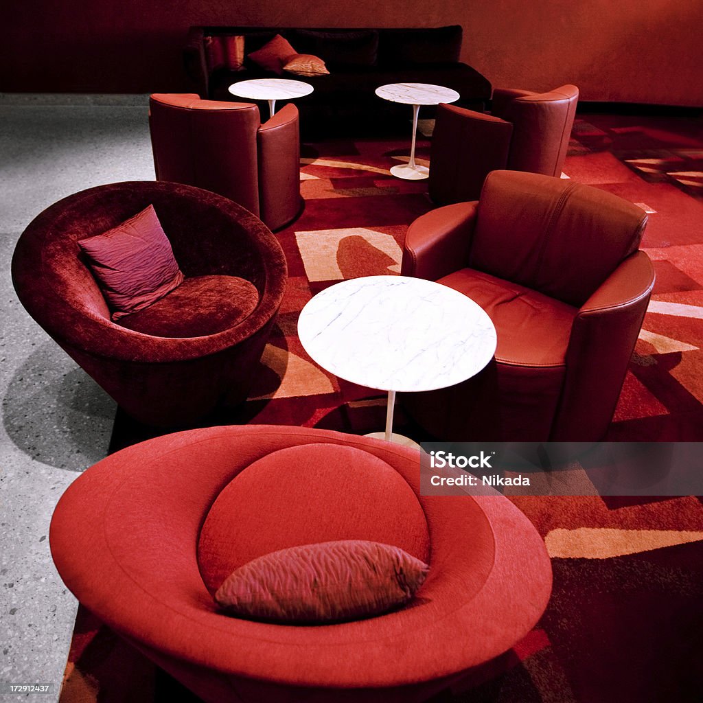 Salon rouge - Photo de Design libre de droits