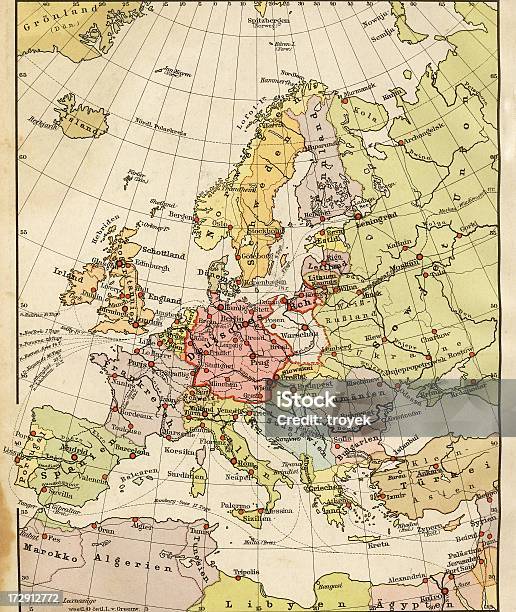 Mappa Di Europa Depoca - Fotografie stock e altre immagini di Ex Unione Sovietica - Ex Unione Sovietica, Carta geografica, Arte