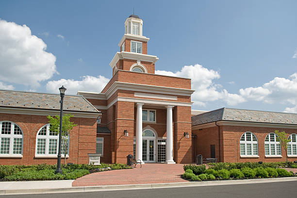 istock Modern City Hall of Beautiful Small Town 172912827