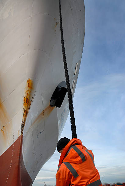 istock Member of the crew at harbour. 172912939