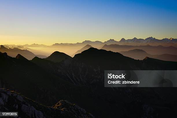 Alpine Sonnenaufgang Stockfoto und mehr Bilder von Berg - Berg, Berner Alpen, Bildhintergrund