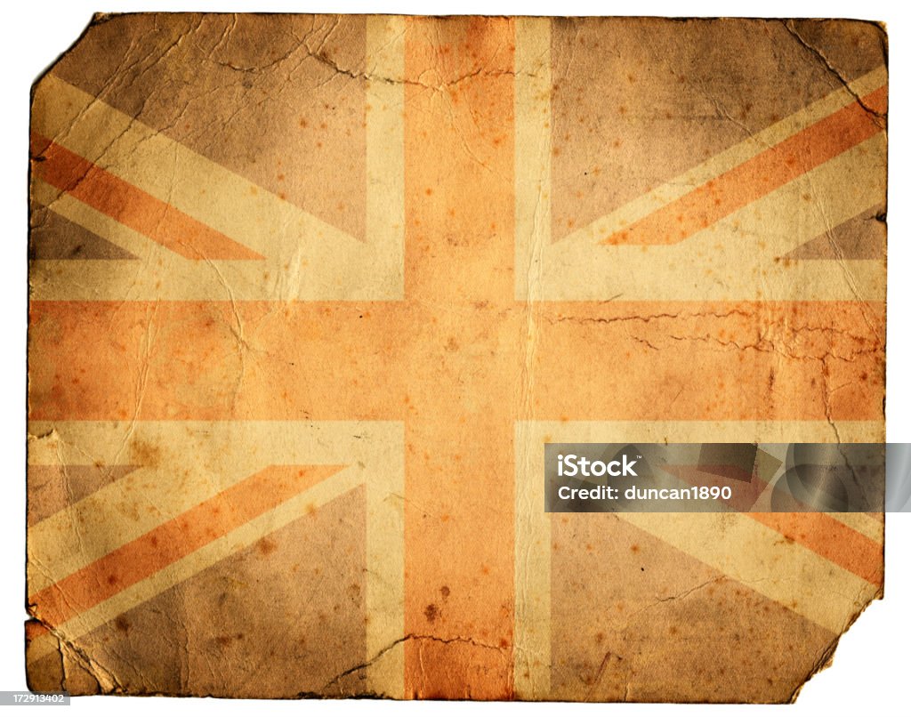 Grunge-Union Jack - Lizenzfrei Alt Stock-Foto