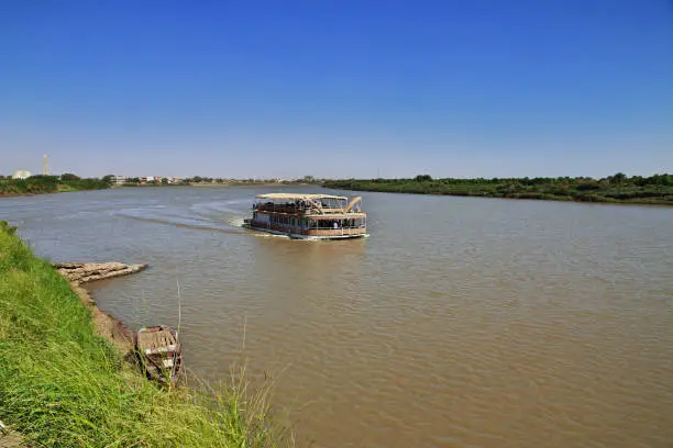 Photo of The ship on Nile River, Khartoum, Sudan