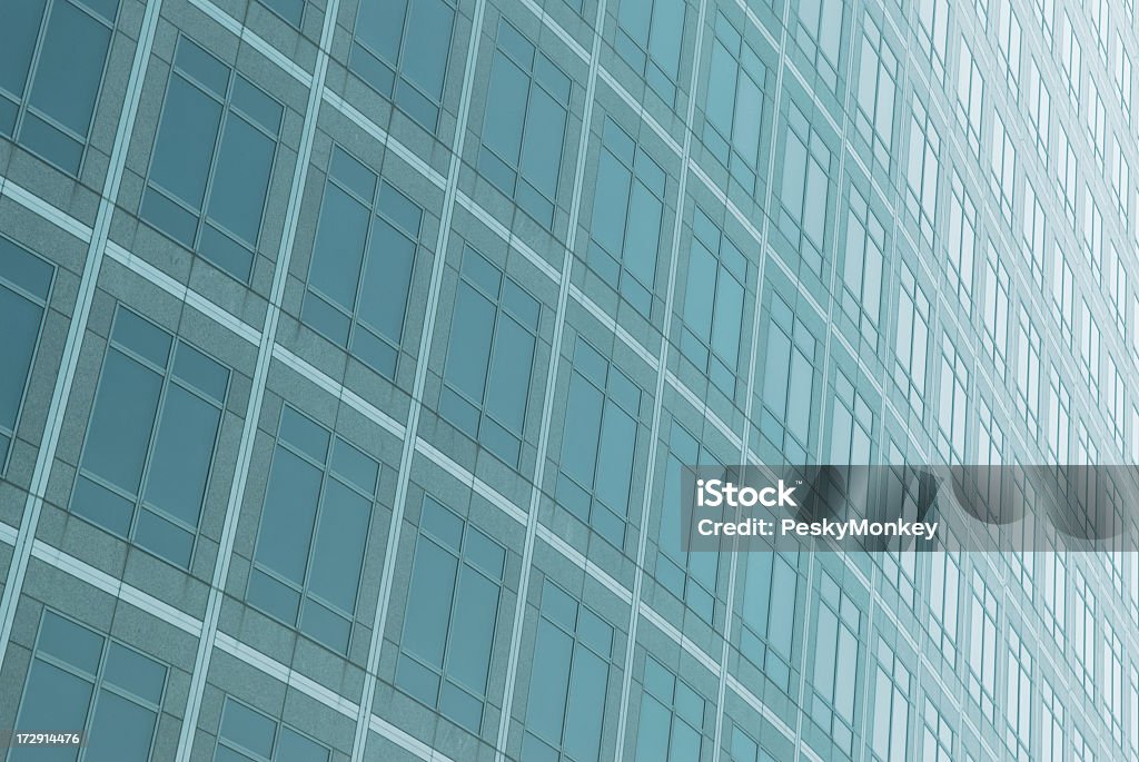 Современные Округлые синие стеклянные небоскребы Фасад - Стоковые фото Абстрактный роялти-фри