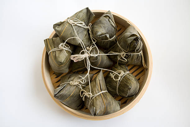 Zongzi (Chinese Tamales) stock photo