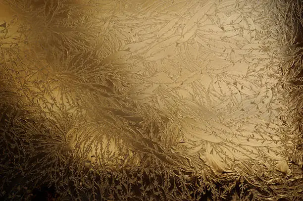 Photo of Golden Texture on Etched Glass
