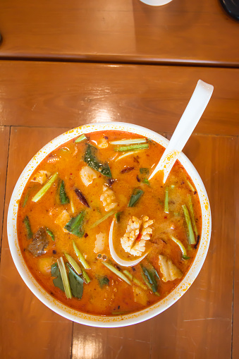 Seafood Tom Yum is a famous food in Thailand