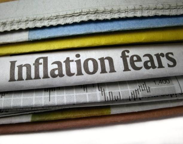 Inflation fears stock photo