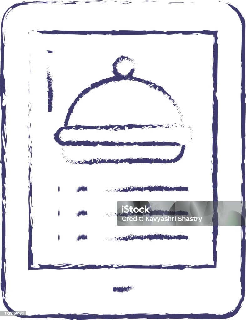 Menu Tab Vector Tab Food Menu Hand Drawn Vector Illustration Stock Illustration ...