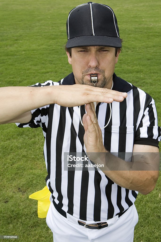 Referee Series:  Time Out Time out hand signal. Please view these along with all Time Out Stock Photo