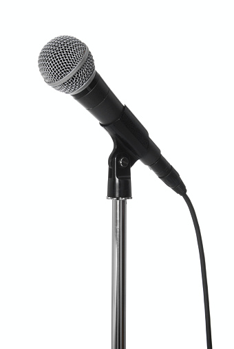 Microphone on a white Background.