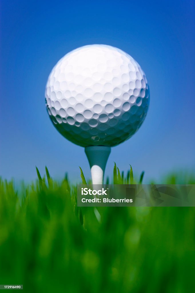 Pallina da Golf - Foto stock royalty-free di Campo di allenamento per il golf