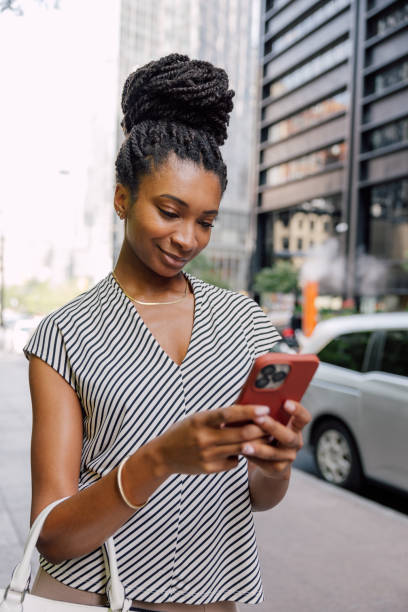 istock Businesswoman in downtown 1729165529