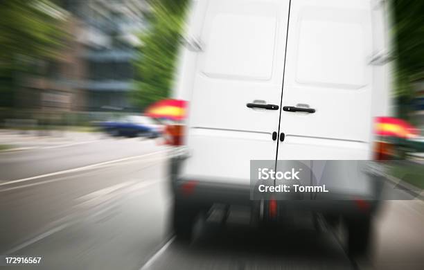 Braking Transporter Stock Photo - Download Image Now - Van - Vehicle, Crash, Misfortune