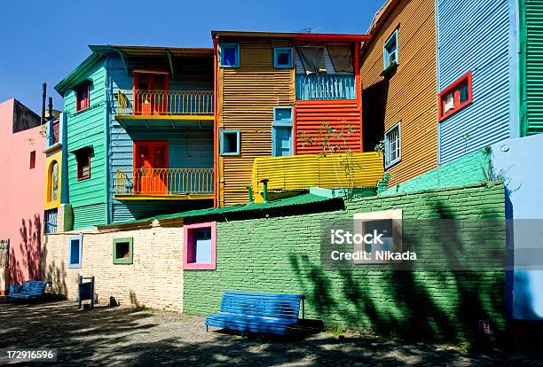 Case Colorate - Fotografie stock e altre immagini di Buenos Aires - Buenos Aires, La Boca, Argentina - America del Sud