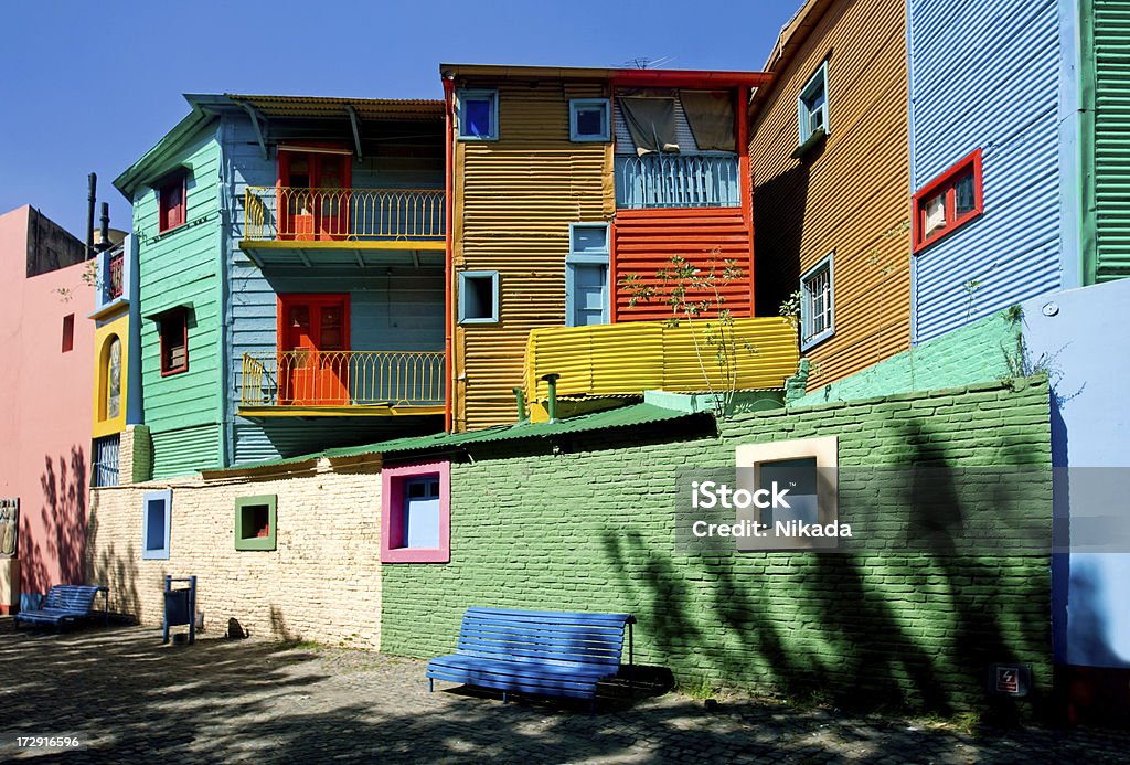 Colourful Houses "La Boca, Buenos Aires, ArgentinaColorful houses in La Boca,  famous part of Buenos Aires, Argentina." Buenos Aires Stock Photo