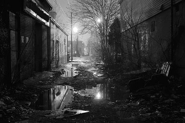 istock Alleyway in Black and White 172916664
