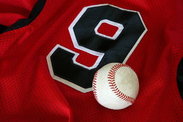 baseball et jersey - sports uniform jersey number 9 baseball photos et images de collection