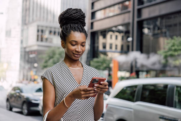 istock Businesswoman in downtown 1729166975