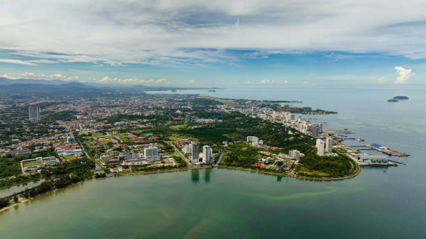 Kota Kinabalu city, Borneo, Malaysia.