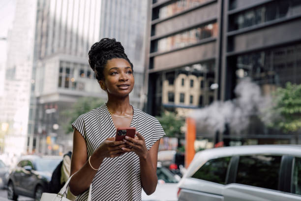 istock Businesswoman in downtown 1729168824